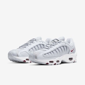 Nike Air Max Tailwind IV - Női Utcai Cipő - Platina/Világos Piros/Fehér/Metal Titán